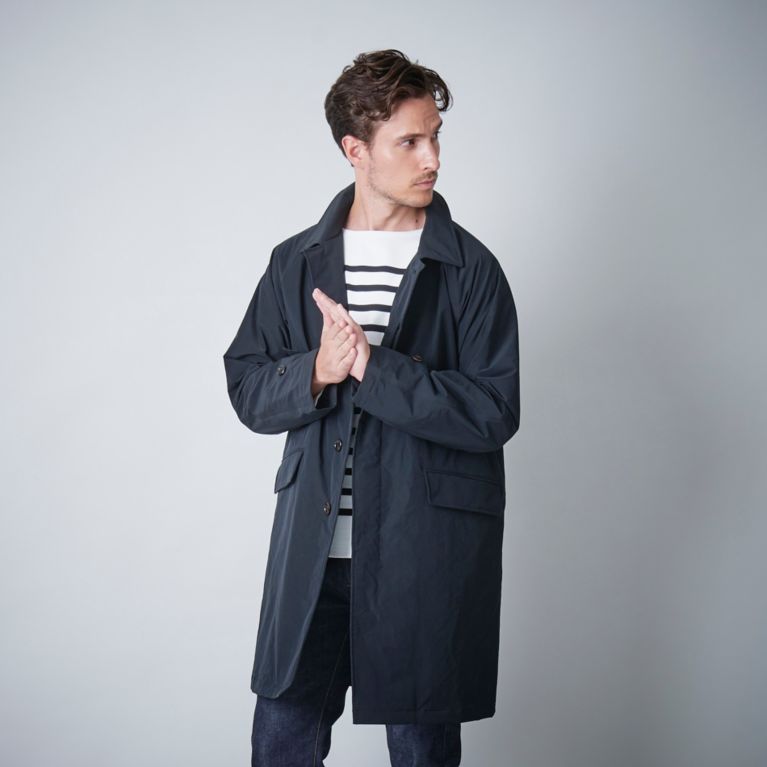 【SANYOCOAT MEN】 ＜HEATIER＞バルマカーンコート ブラック