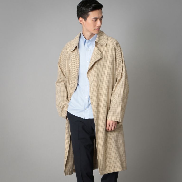 【SANYOCOAT MEN】 強撚コットン タイロッケンコート ベージュ