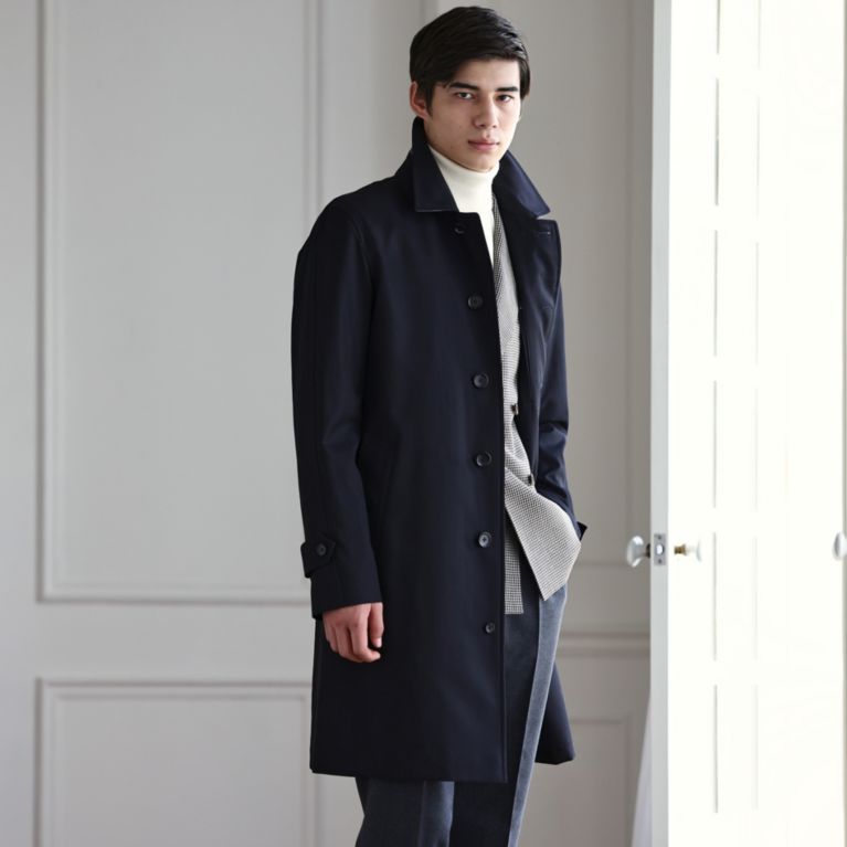【SANYOCOAT MEN】 ＜100年コート＞バルマカーンコート ネイビー