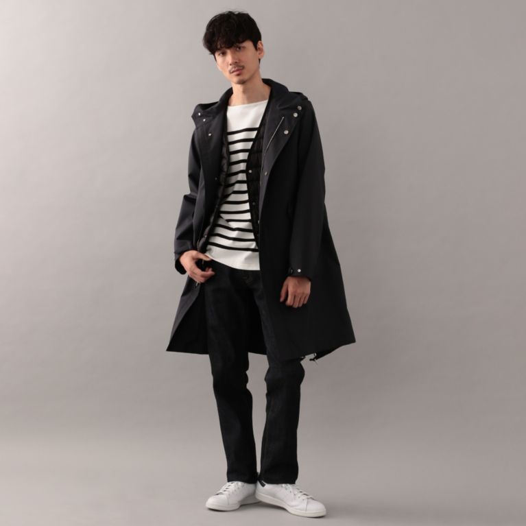 35%OFF！SALE＜三陽商会＞【サンヨー コート メン(SANYO COAT MEN)】＜UMBRELLA COAT＞3WAYダウンインナーモッズコート ネイビー 送料無料 ＆ 定価 106920円から 37800円値引！画像