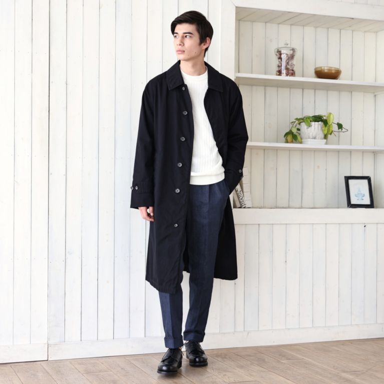 【SANYOCOAT MEN】 ＜100年コート＞エイジドクラシックバルマカーンコート ブラック