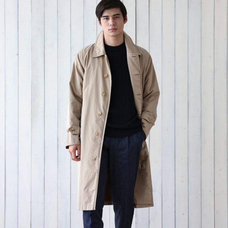 【SANYOCOAT MEN】 ＜100年コート＞エイジドクラシックバルマカーンコート ベージュ