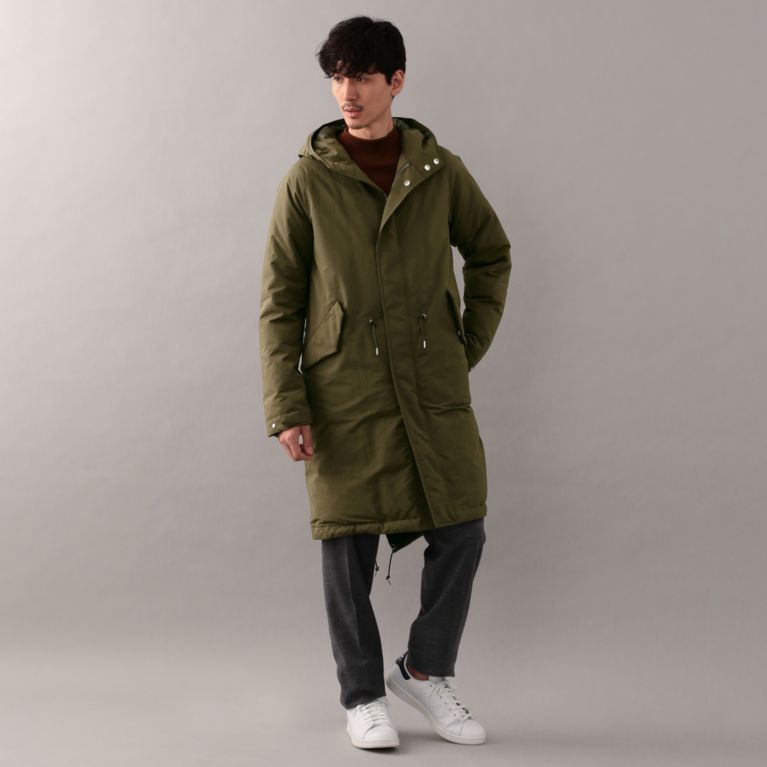 35%OFF！SALE【サンヨー コート メン(SANYO COAT MEN)】モッズダウンコート グリーン 送料無料 ＆ 定価 103680円から 36720円値引！