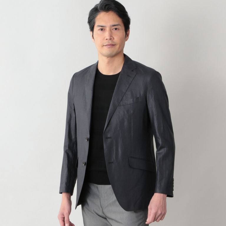 【THE SCOTCH HOUSE】 【URBAN COLLECTION】メイフェアーコーティングジャケット ブラック