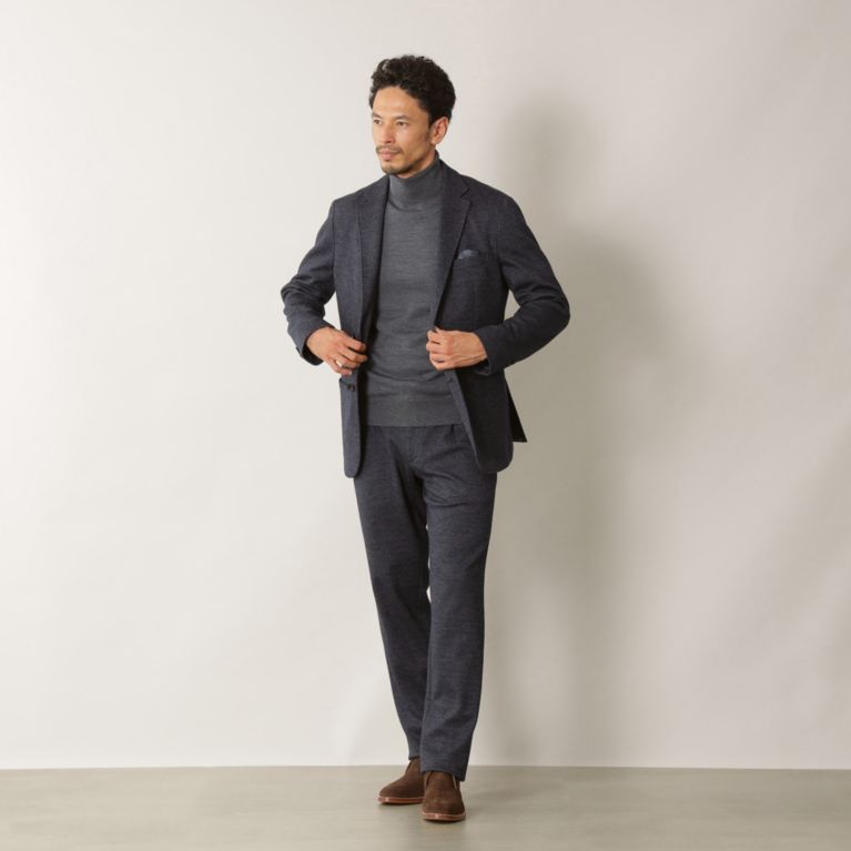 セットアップ対応】 ウールコットンジャージージャケット（テーラード