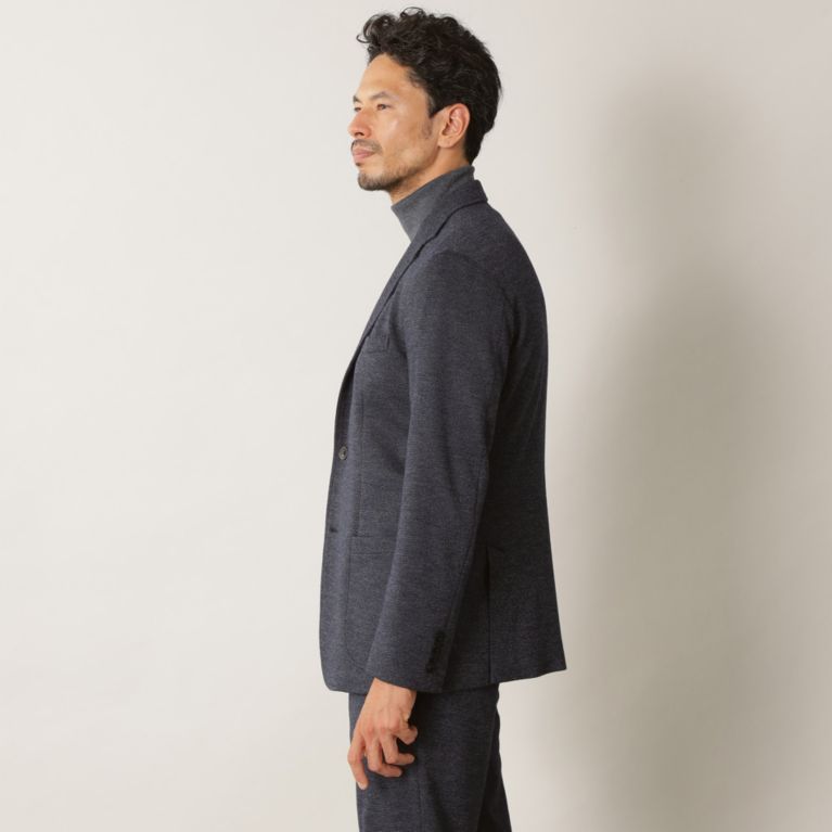 セットアップ対応】 ウールコットンジャージージャケット（テーラード