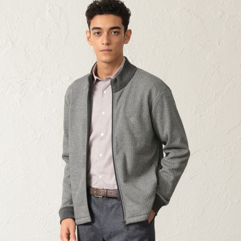 ヘリンボーンジップアップトレーナー その他トップス The Scotch House ザ スコッチハウス のメンズファッション通販 三陽商会