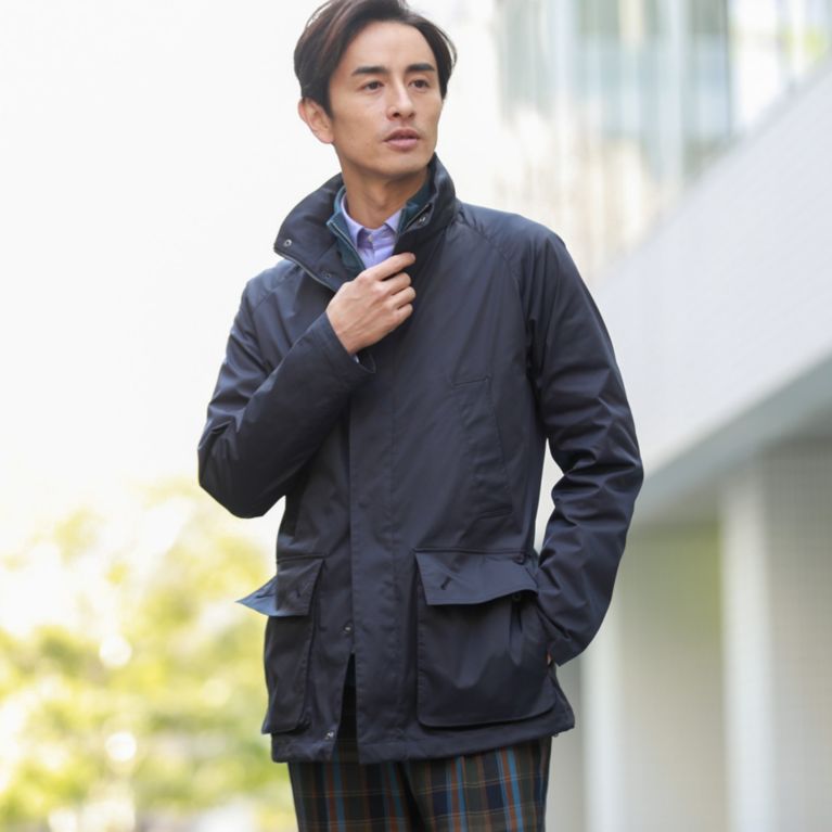 【Paul Stuart MEN】 ハイマルチメモリーリモンタクルーザージャケット/ブルゾン ネイビー