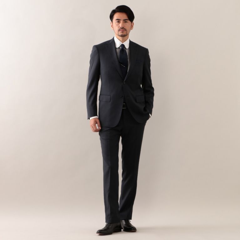 Paul Stuart Men ポール スチュアート メン スーツ メランジストライプスーツ Sanyo Istore サンヨー アイストア