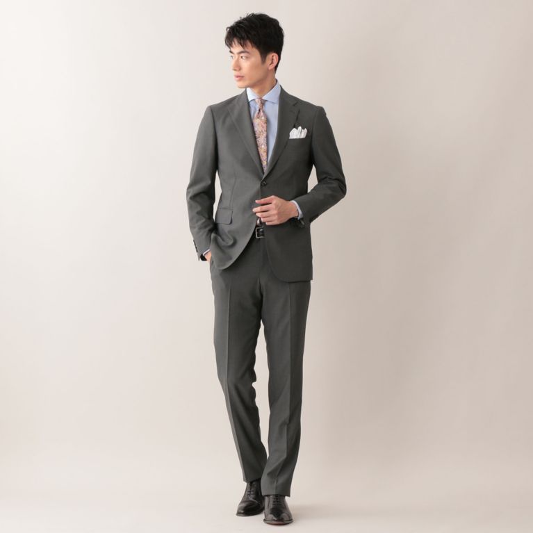 【Paul Stuart MEN】 GLOBAL スーツ. グレー系