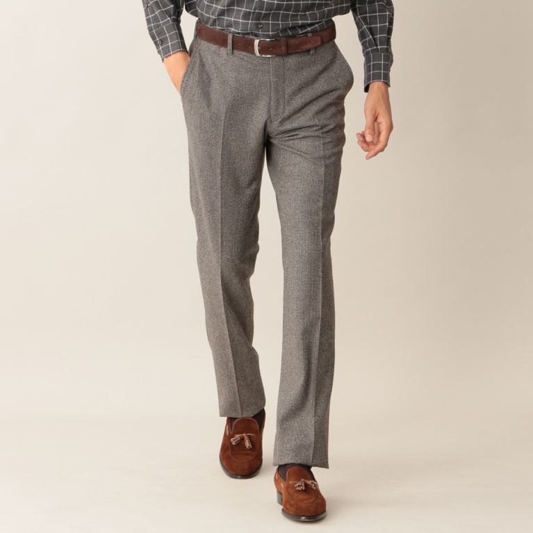 【Paul Stuart MEN】 【Vitale Barberis Canonico】ハウンドトゥーススラックス. ブラウン系