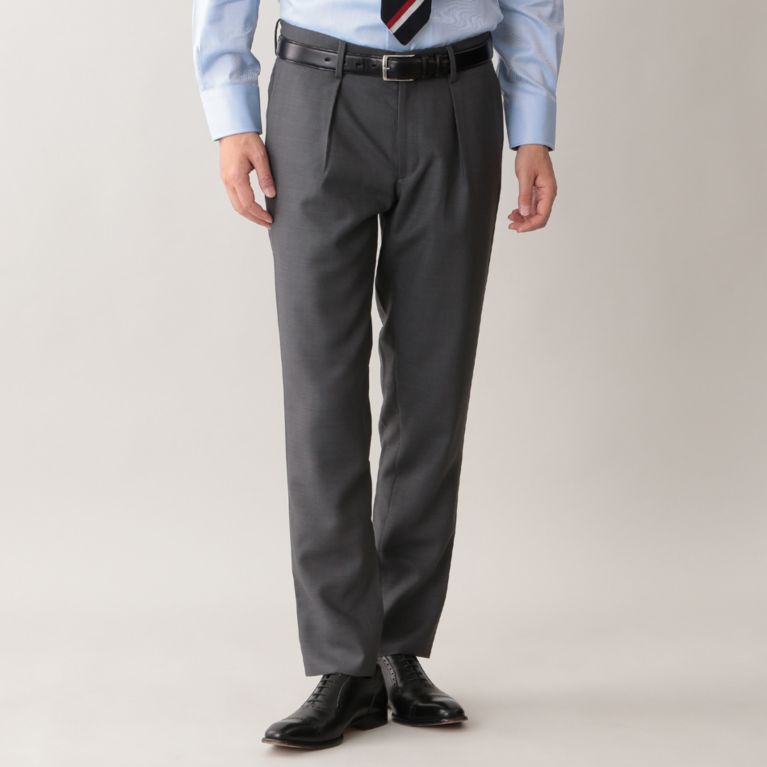 【Paul Stuart MEN】 STUART'S TRAVELER MAX OXFORD スラックス. グレー系