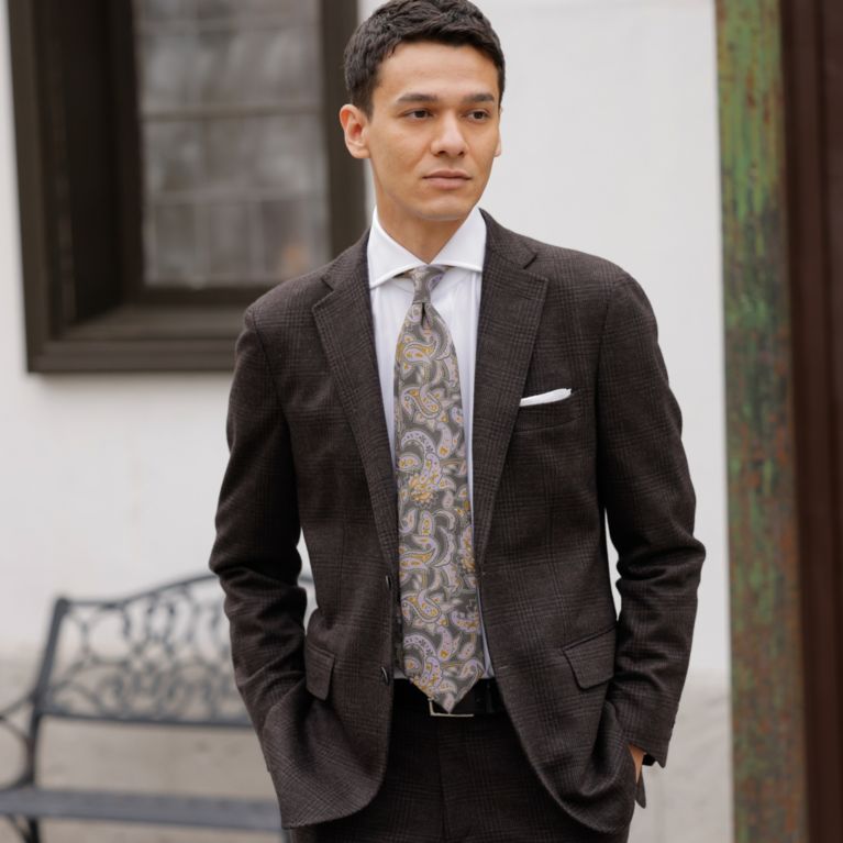 数量限定】「COLLECTION LINE」ペイズリー柄ネクタイ（ネクタイ