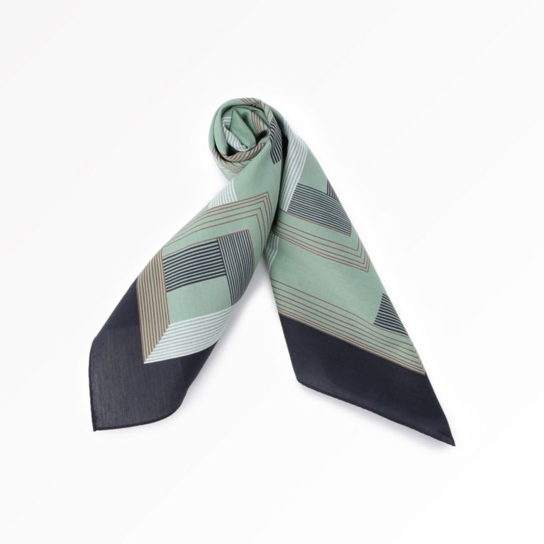 アールデコ調プリントスカーフ Collection Line その他小物 雑貨 Paul Stuart Men ポール スチュアート メン の メンズファッション通販 三陽商会