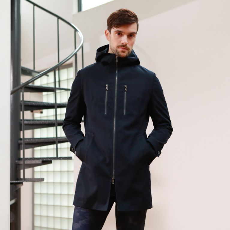 【EPOCA UOMO】 ダウンライナーフーデットコート ネイビー3