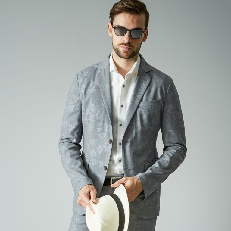 【EPOCA UOMO】 【PRIMA COLLECTION】ボタニカルジャケット グレー1