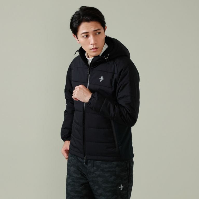 【EPOCA UOMO】 【ATTIVO】【セットアップ】【ウォッシャブル】フーディブルゾン ブラック