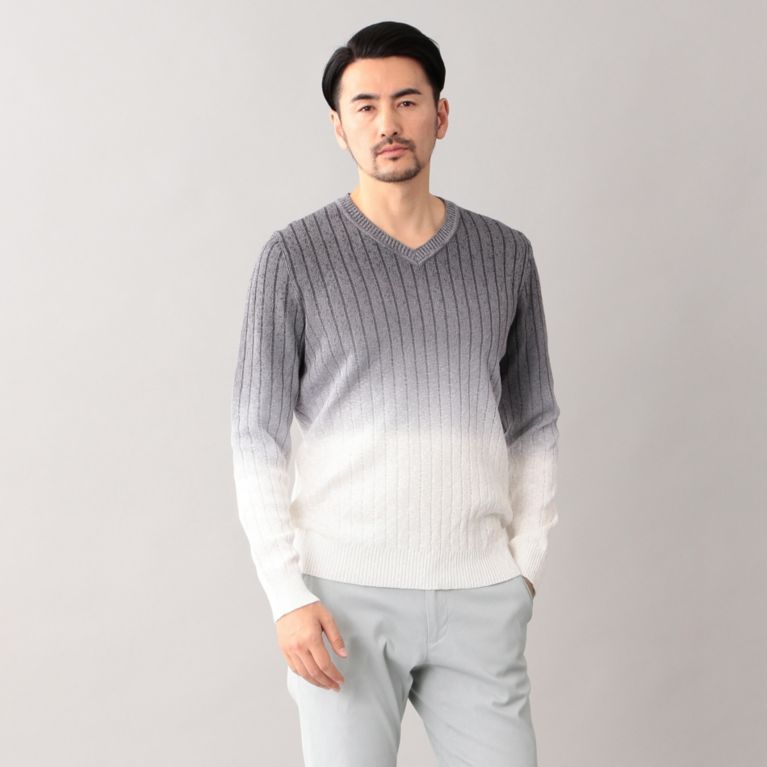 グラデーションvネックニット ニット セーター Epoca Uomo エポカ ウォモ のメンズファッション通販 三陽商会