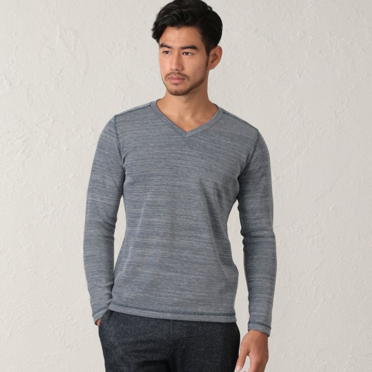 【EPOCA UOMO】 Vネックロングスリーブカットソー ネイビー2