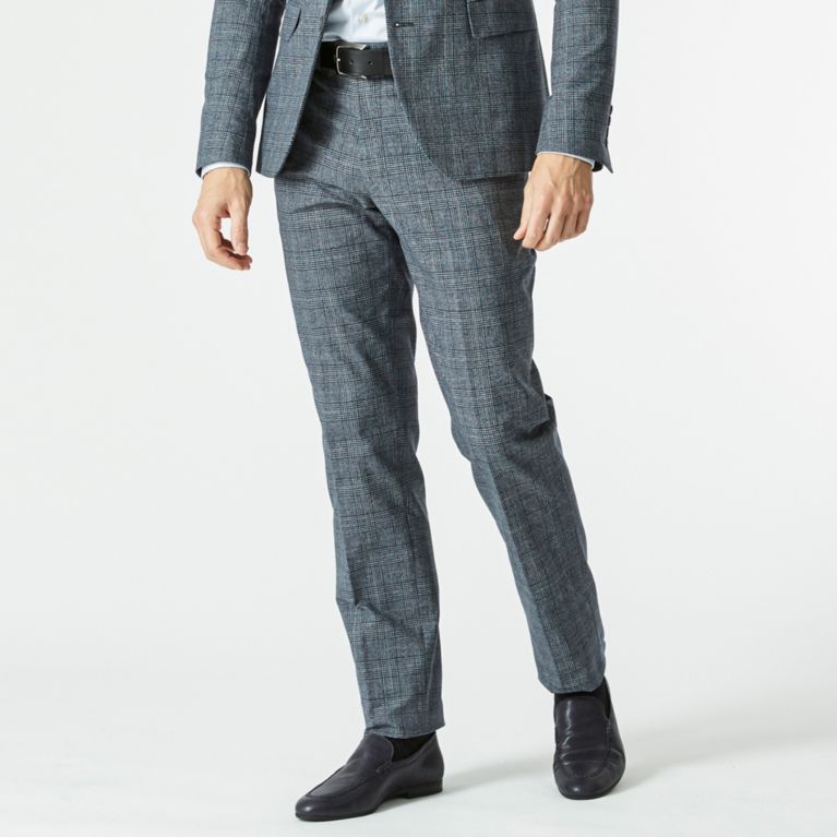 【EPOCA UOMO】 【セットアップ】グレンチェックパンツ ネイビー2