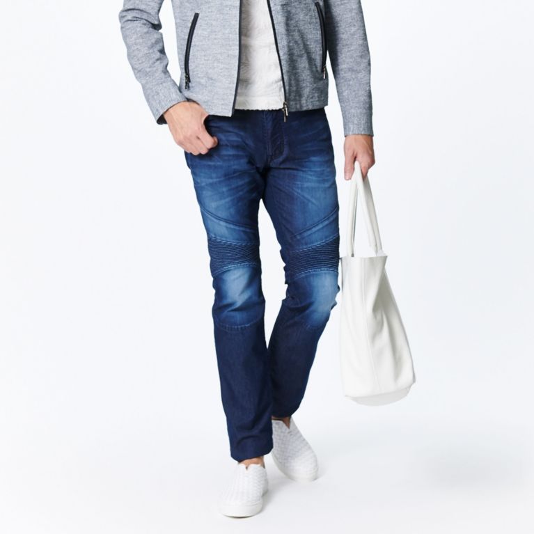 【EPOCA UOMO】 タイトライダース ライトオンスストレッチデニム ネイビー2