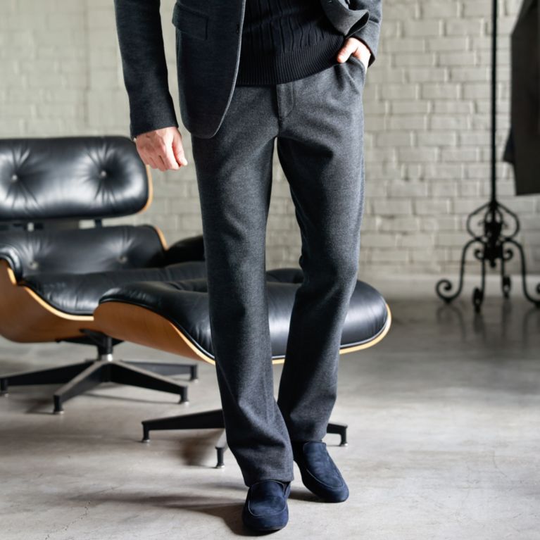 【EPOCA UOMO】 【セットアップ】4WAYストレッチウールイージーパンツ グレー4
