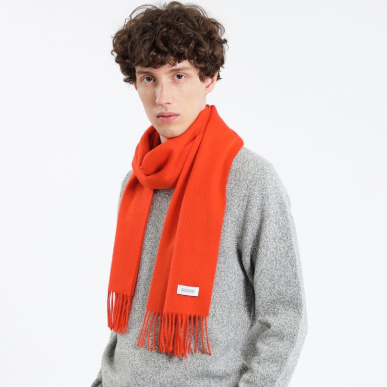 あすつく】 ウール シルク ワイドマフラー マッキントッシュ