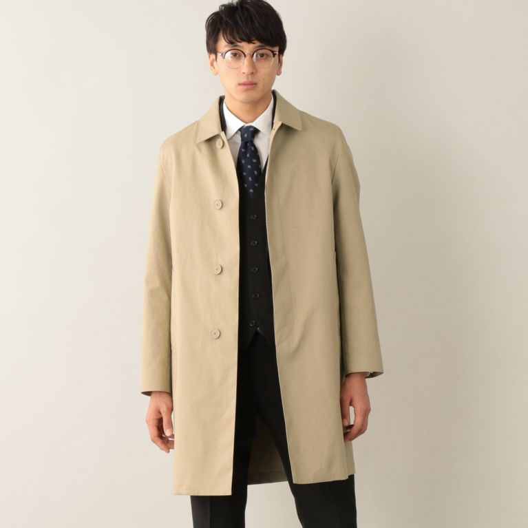 ＜三陽商会＞【マッキントッシュ フィロソフィー メン(MACKINTOSH PHILOSOPHY MEN)】WELLINGTON コットンボンディング ステンカラーコート ベージュ 送料無料！画像