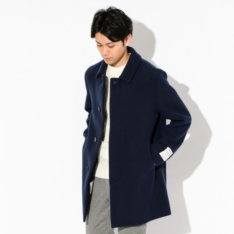 Mackintosh Philosophy Men マッキントッシュ フィロソフィー メン コート Dover Wフェイスメルトン ステンカラー コート Sanyo Istore サンヨー アイストア