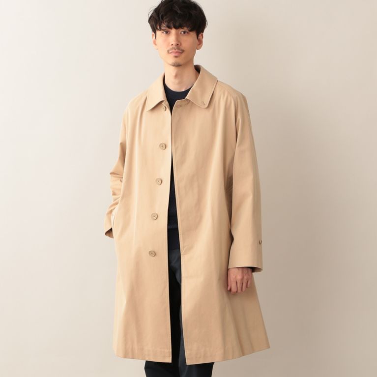 ＜三陽商会＞【マッキントッシュ フィロソフィー メン(MACKINTOSH PHILOSOPHY MEN)】コットンギャバジン ラグランステンカラーコート ベージュ 送料無料！画像