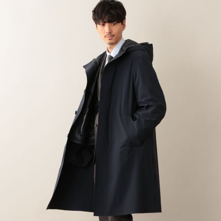 ＜三陽商会＞【マッキントッシュ フィロソフィー メン(MACKINTOSH PHILOSOPHY MEN)】BR805 フーデッドコート ネイビー 送料無料！画像