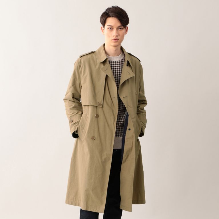 Mackintosh Philosophy Men マッキントッシュ フィロソフィー メン コート Blue Blue ダブルトレンチコート Sanyo Istore サンヨー アイストア