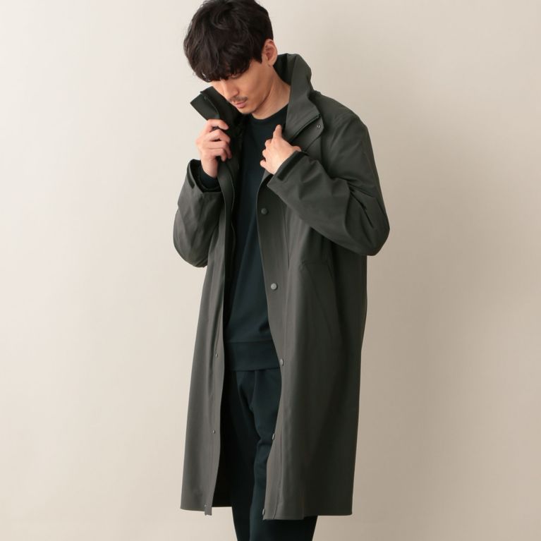 ＜三陽商会＞【マッキントッシュ フィロソフィー メン(MACKINTOSH PHILOSOPHY MEN)】BR806 スタンドカラーコート チャコールグレー 送料無料！画像