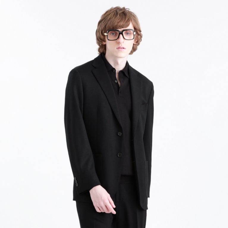 【MACKINTOSH PHILOSOPHY MEN】 REDA ACTIVEジャージ 2PATCH JACKET ブラック