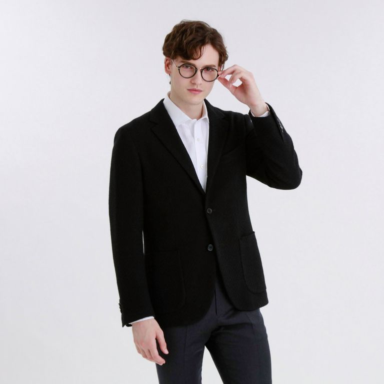 【MACKINTOSH PHILOSOPHY MEN】 TG di Fabio 2PATCH JACKET ブラック