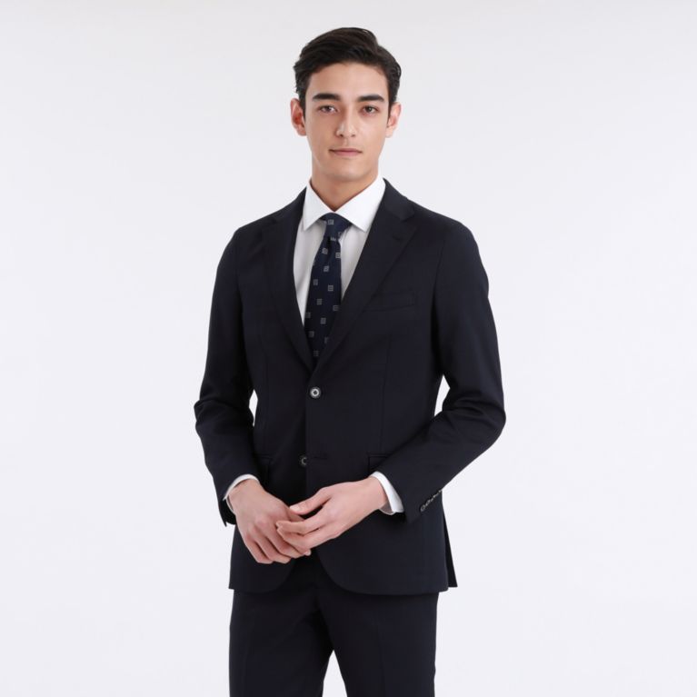 【MACKINTOSH PHILOSOPHY MEN】 トロッター ジャケット＃000 バーズアイストレッチ ネイビー