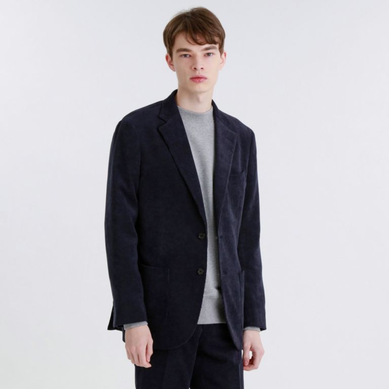 【MACKINTOSH PHILOSOPHY MEN】 テクノコーデュロイ 2PATCH JACKET ネイビー