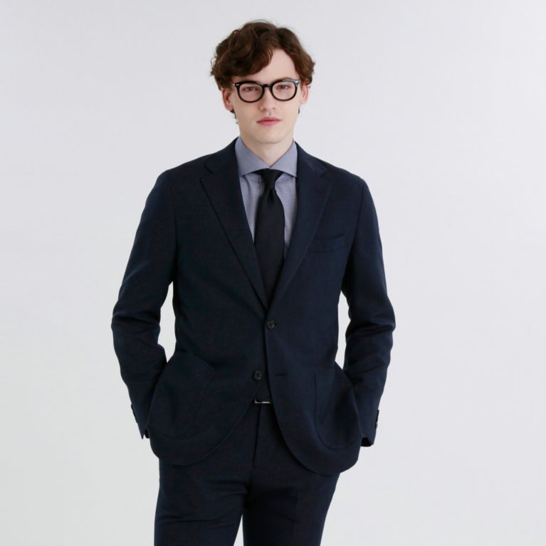 【MACKINTOSH PHILOSOPHY MEN】 トロッター ジャケット＃095 ドビーストレッチ ネイビー
