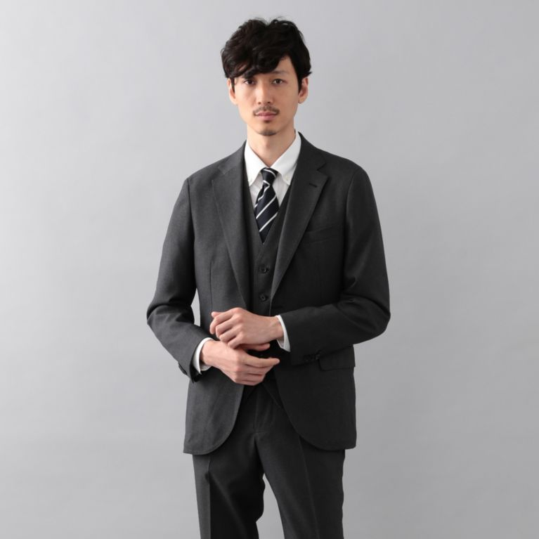 22%OFF！SALE【マッキントッシュ フィロソフィー メン(MACKINTOSH PHILOSOPHY MEN)】【TROTTER】トロッター エクストラソリッドジャケット メランジツイルストレッチ チャコールグレー 送料無料 ＆ 定価 38880円から 8640円値引！