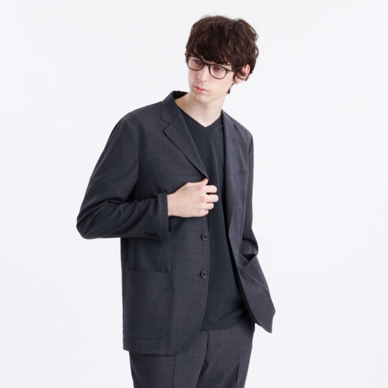 【MACKINTOSH PHILOSOPHY MEN】 TW ACTIVEストレッチ BOXジャケット チャコールグレー