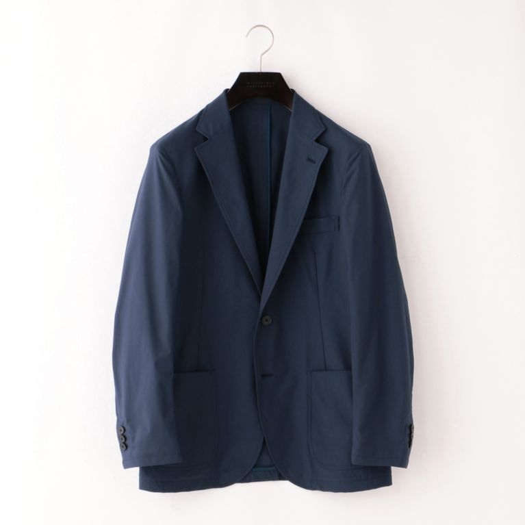 【MACKINTOSH PHILOSOPHY MEN】 ストレッチミニリップ BOXジャケット ネイビー