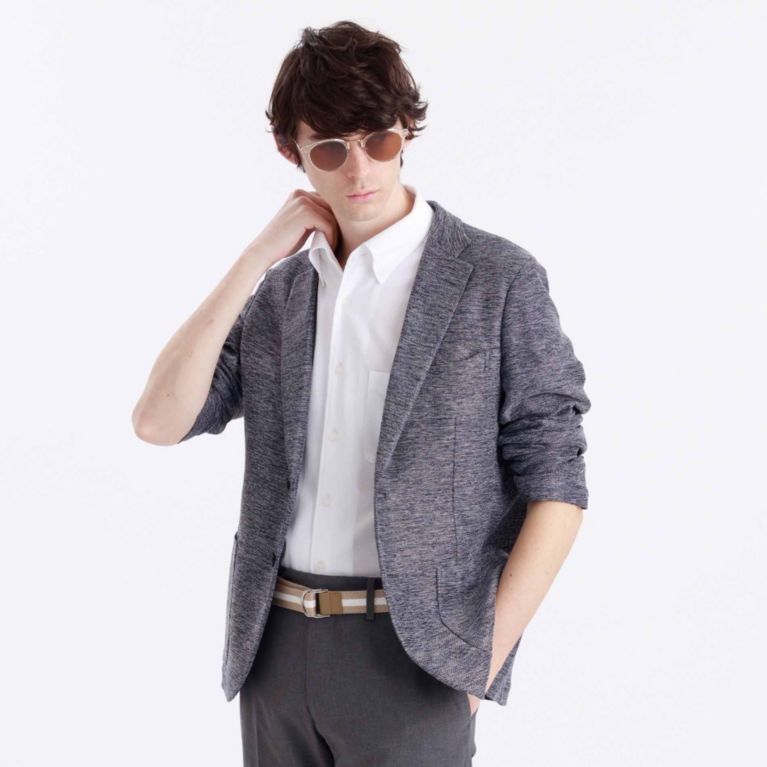 【MACKINTOSH PHILOSOPHY MEN】 カラミ織り 2PATCH JACKET ブルー