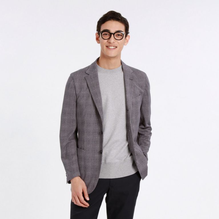 【MACKINTOSH PHILOSOPHY MEN】 グレンチェックメッシュプリント manica-camicia JACKET ライトグレー