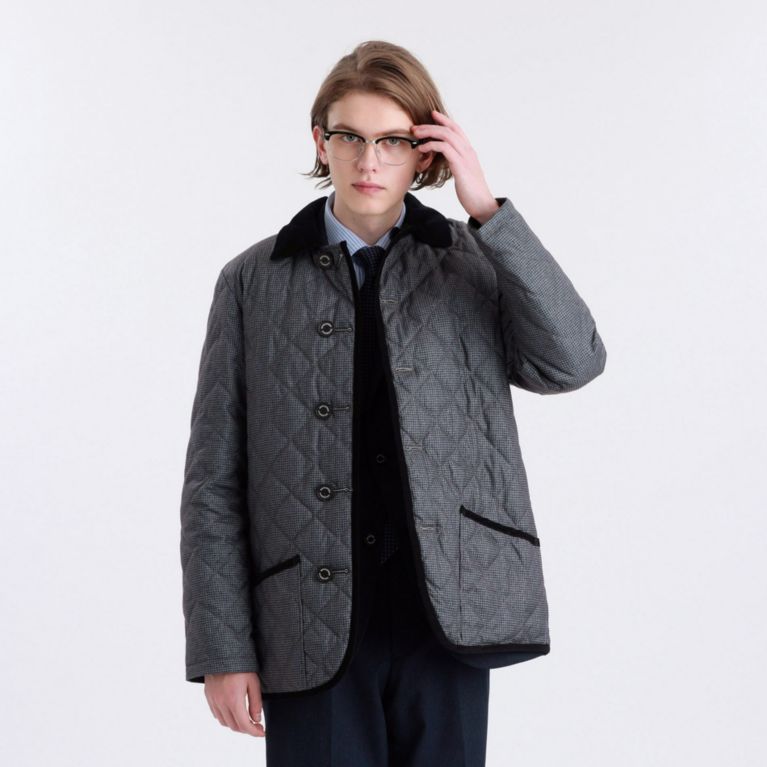 千鳥プリント タフタ リバーシブルキルトダウン その他ブルゾン Mackintosh Philosophy Men マッキントッシュ フィロソフィー メン のメンズファッション通販 三陽商会