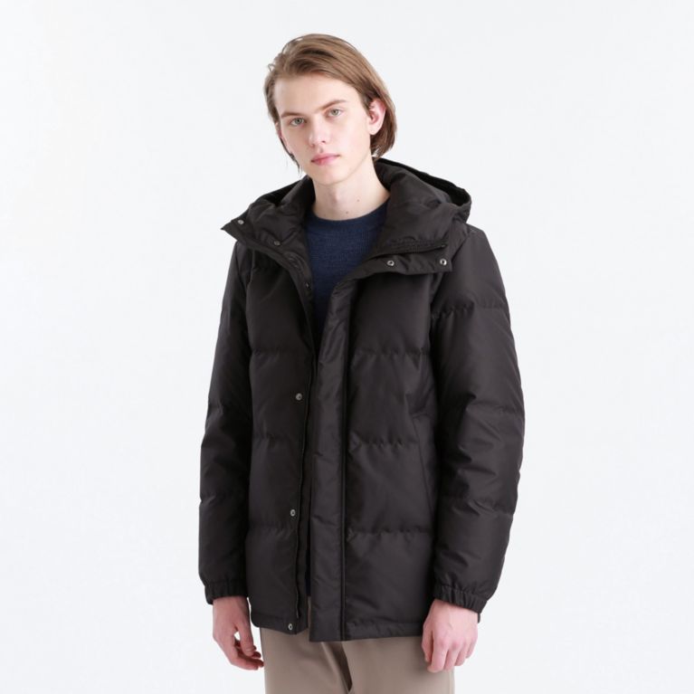 【MACKINTOSH PHILOSOPHY MEN】 裏シレータフタ HOODED SHORT DOWN ブラック