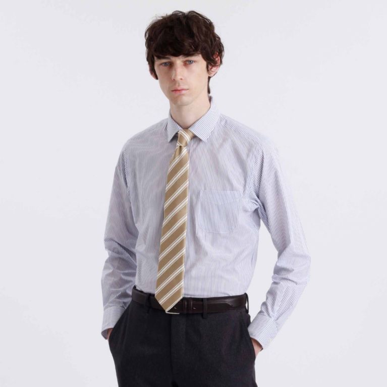 トロッターシャツ ポプリンストライプ シャツ ブラウス Mackintosh Philosophy Men マッキントッシュ フィロソフィー メン の メンズファッション通販 三陽商会