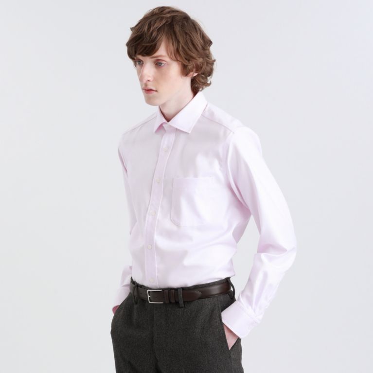 【MACKINTOSH PHILOSOPHY MEN】 TROTTER SHIRTS フレンチツイルワイドカラー ピンク