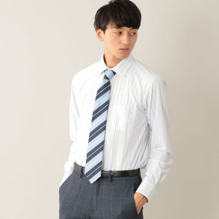 【MACKINTOSH PHILOSOPHY MEN】 トリコットジャージ セミワイド トロッターシャツ ブルー