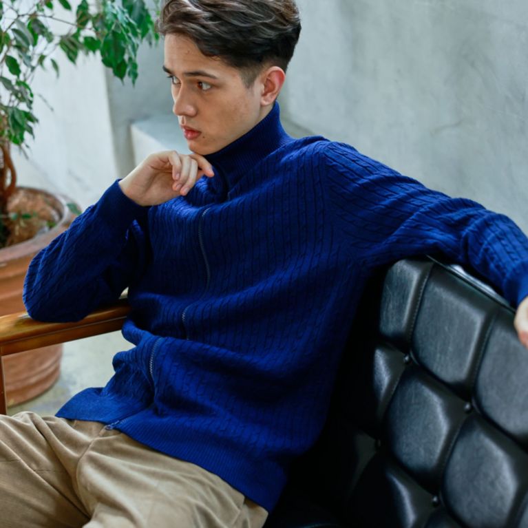 ミニケーブル ジップアップカーディガン ニット セーター Mackintosh Philosophy Men マッキントッシュ フィロソフィー メン のメンズファッション通販 三陽商会