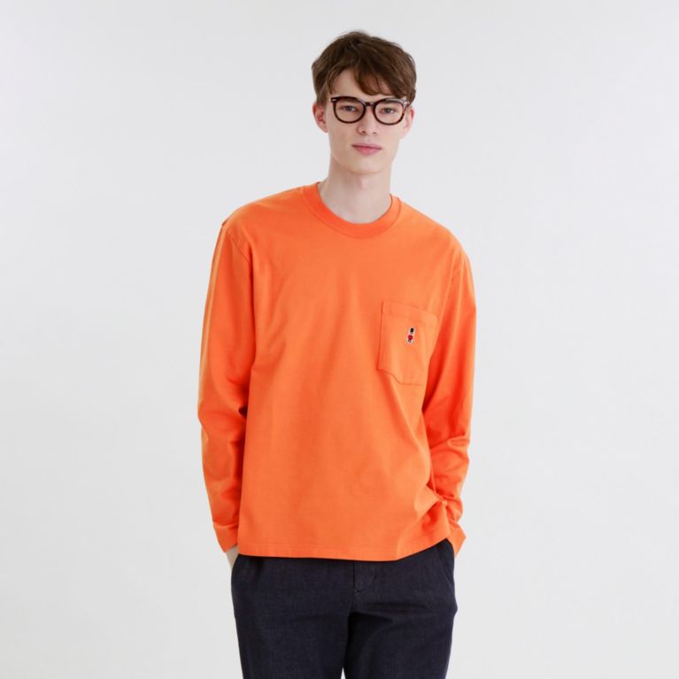 【MACKINTOSH PHILOSOPHY MEN】 バッキンガムベア クルーネックロンT オレンジ